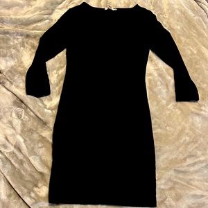 Black Quarter Sleeve Dress